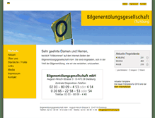 Tablet Screenshot of bilgenentoelung.de